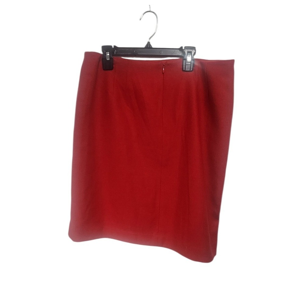 Talbots Petites Red Pencil Skirt Size 8P NWT Office Career Professional Business
